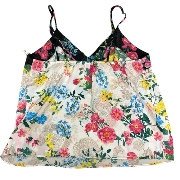 Betsey Johnson Intimates Floral Tank - Size L - Picture 2 of 6